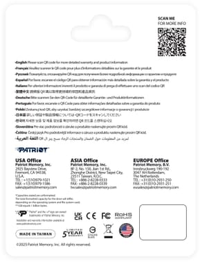 Disque Dur interne SSD Patriot P410 M.2 2280 Gen4x4 NVMe 1 To (P410P1TBM28H) — image 5