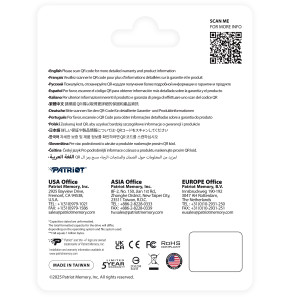 Disque Dur interne SSD Patriot P410 M.2 2280 Gen4x4 NVMe 1 To (P410P1TBM28H)