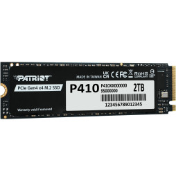 Disque Dur interne SSD Patriot P410 M.2 2280 Gen4x4 NVMe 2 To (P410P2TBM28H)