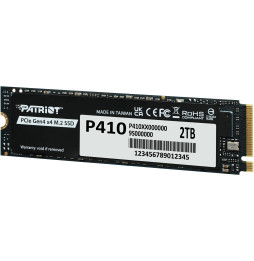 Disque Dur interne SSD Patriot P410 M.2 2280 Gen4x4 NVMe 2 To (P410P2TBM28H)