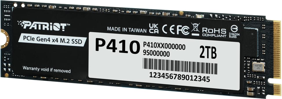 Patriot P410 M.2 2280 Gen4x4 NVMe 2 TB Internal SSD (P410P2TBM28H) — image 3