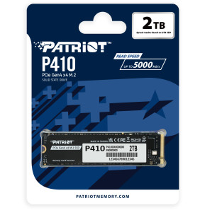 Disque Dur interne SSD Patriot P410 M.2 2280 Gen4x4 NVMe 2 To (P410P2TBM28H)