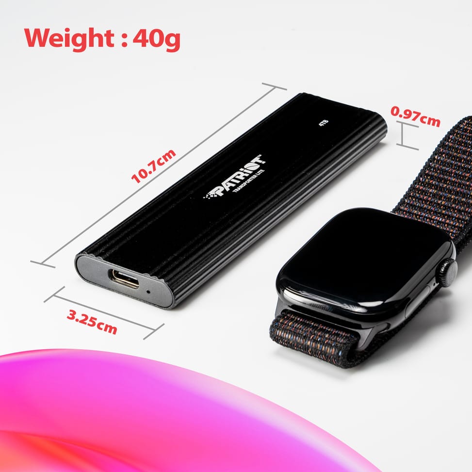 Disque Dur portable SSD Patriot Transporter Lite TYPE-C 2 To (PTPL2TBPECB) — image 5