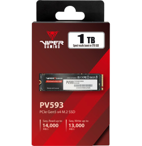 Disque Dur interne SSD Patriot viper gaming PV593 M.2 2280 Gen5 x4 NVMe 1 To (PV593P1TBM28H)