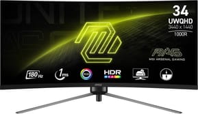 Écran incurvé 34" UWQHD MSI MAG 345CQR (9S6-3DD14H-021)