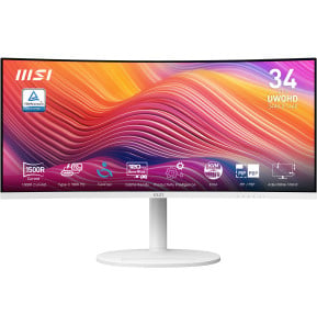 Écran incurvé 34" UWQHD MSI MD342CQP Blanc...