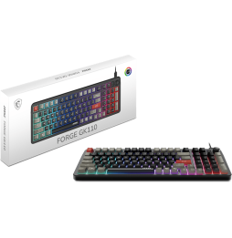 Clavier gaming rétroéclairé MSI FORGE GK110 - AZERTY (S11-04FR254-HH9)