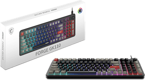 Clavier gaming rétroéclairé MSI FORGE GK110 - AZERTY (S11-04FR254-HH9) — image 5