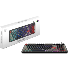 Clavier gaming rétroéclairé MSI FORGE GK110 - AZERTY (S11-04FR254-HH9)