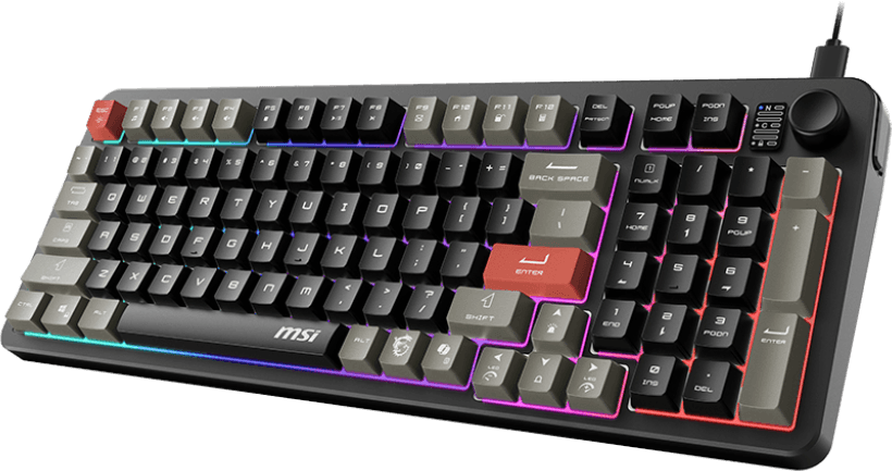 Clavier gaming rétroéclairé MSI FORGE GK110 - AZERTY (S11-04FR254-HH9) — image 4