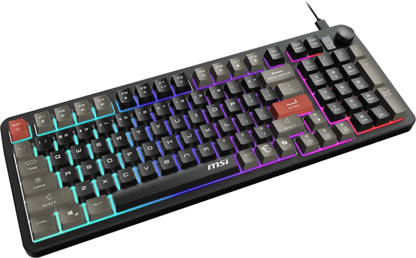 Clavier gaming rétroéclairé MSI FORGE GK110 - AZERTY (S11-04FR254-HH9) — image 3