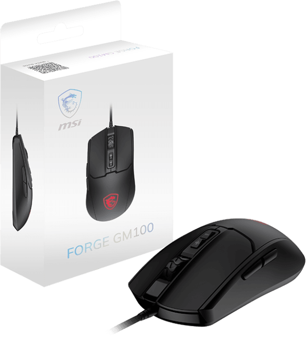 فأرة سلكية للألعاب MSI FORGE GM100 - USB (S12-0402310-HH9) — صورة 5