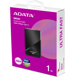 Disque Dur portable SSD ADATA SE920 USB-C - 1To (SE920-1TCBK)