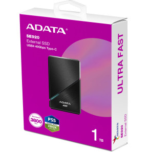 Disque Dur portable SSD ADATA SE920 USB-C - 1To (SE920-1TCBK)