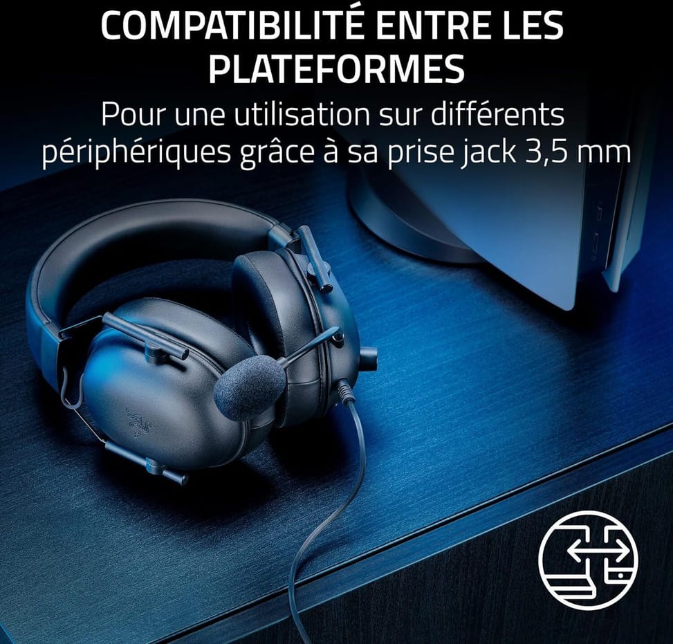 Casque gaming Razer Casque Blackshark V2 X pour Playstation - Jack 3.5 mm (RZ04-03241000-R3G1) — image 5
