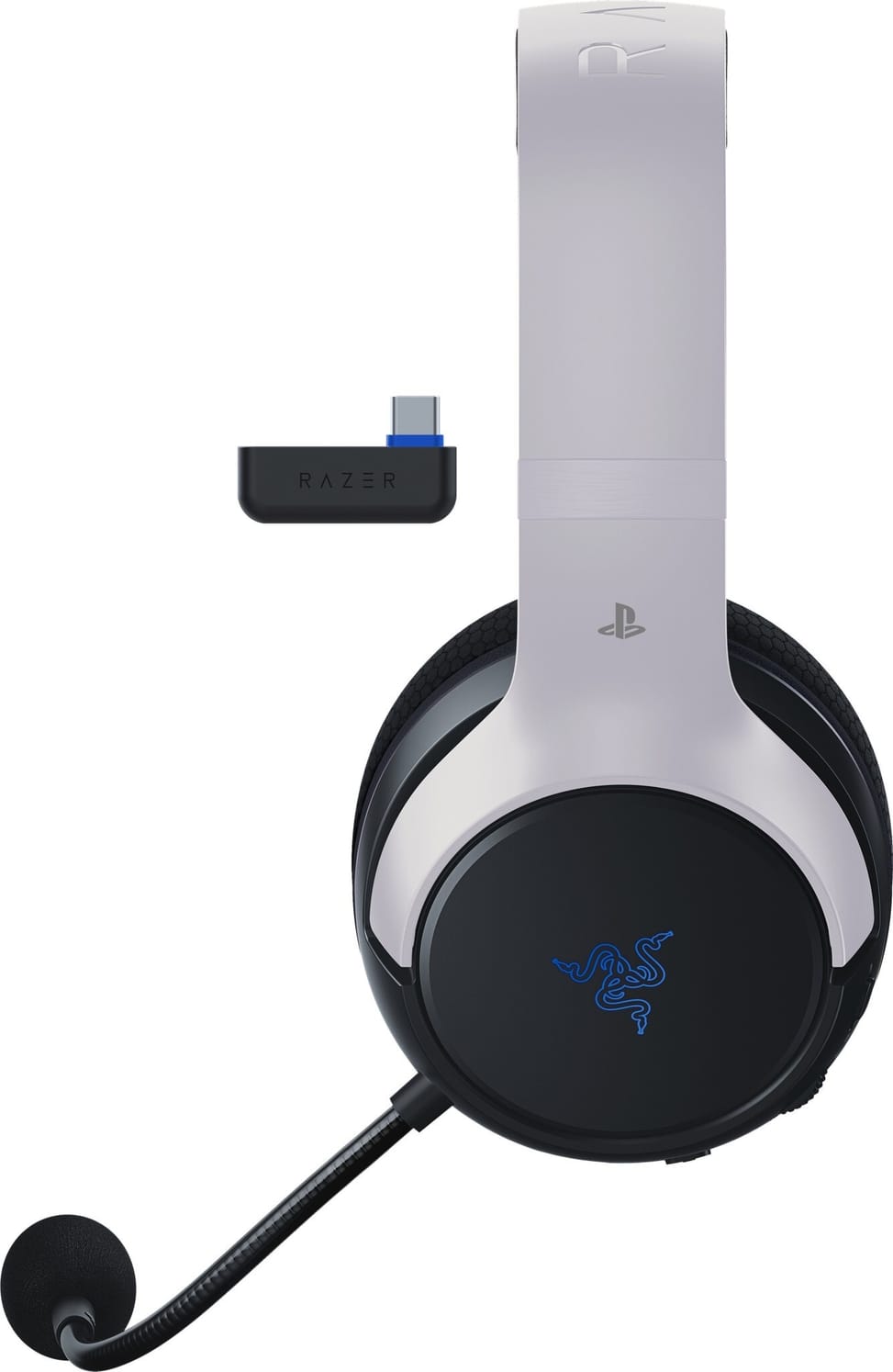 Casque gaming Bluetooth Razer Kaira Hyperspeed pour Playstation5 Blanc (RZ04-03980200-R3G1) — image 4