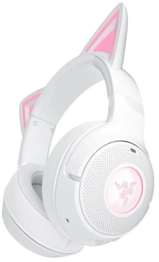 سماعة رأس للألعاب Bluetooth Razer Kraken Kitty V2 أبيض (RZ04-04860600-R3M1) — صورة 3