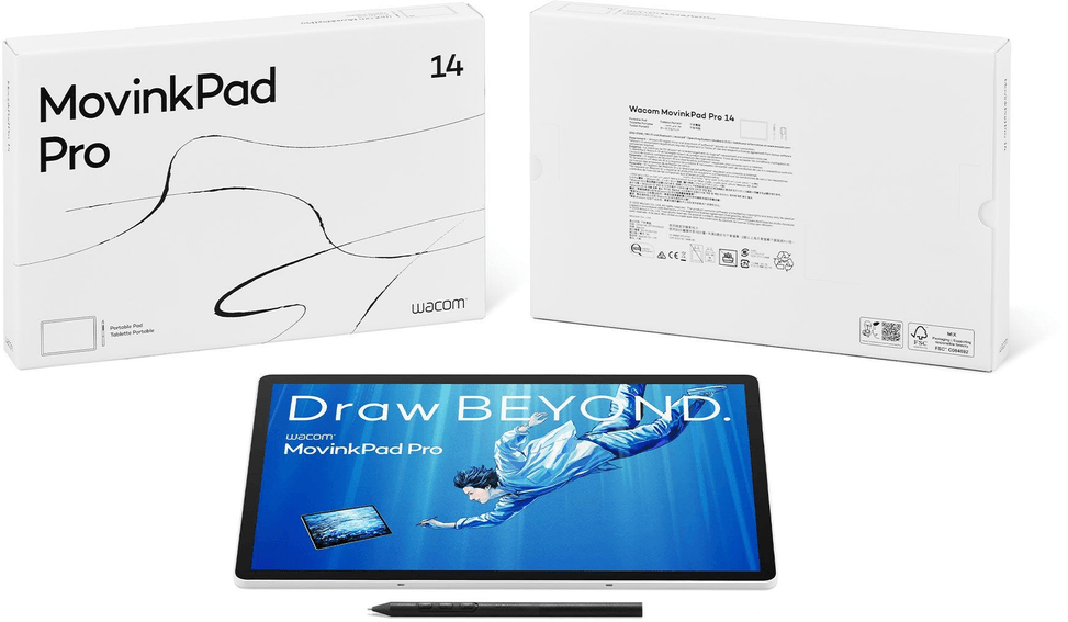 Écran tactile Android à stylet Wacom MovinkPad Pro 14 : Tablette Graphique avec écran 14" OLED (DTHA140L0B) — image 11