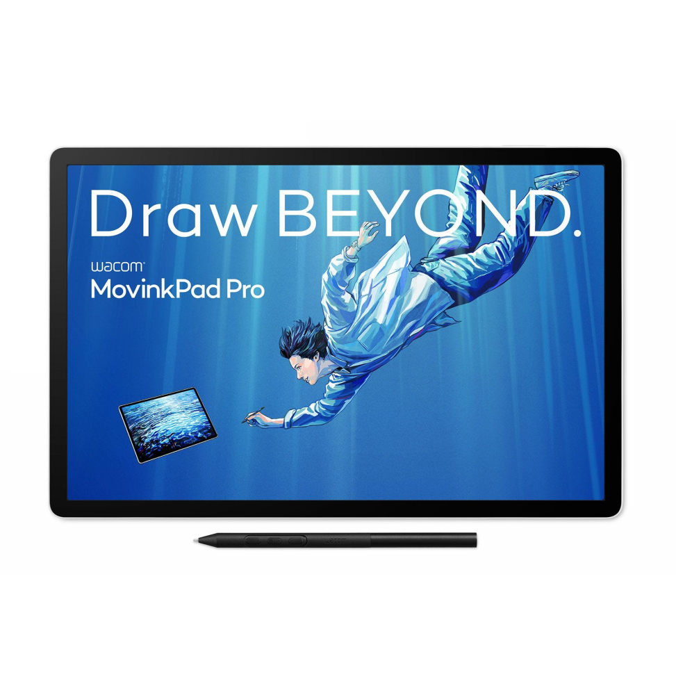 Écran tactile Android à stylet Wacom MovinkPad Pro 14 : Tablette Graphique avec écran 14" OLED (DTHA140L0B)