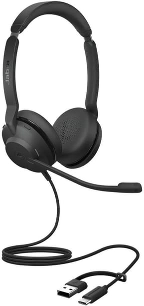 Micro-casque Jabra Evolve2 30 SE version Stereo MS, adaptateur USB C/A (23189-999-779)