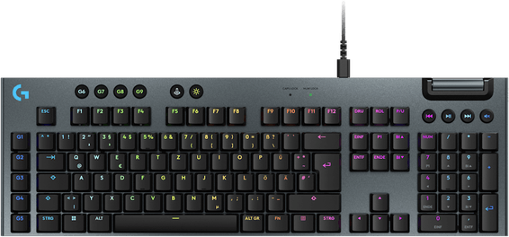 Clavier gaming rétroéclairé filaire Logitech G915 X à profil bas - QWERTY (920-012942)