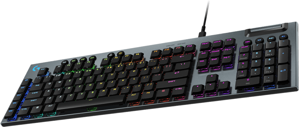 Clavier gaming rétroéclairé filaire Logitech G915 X à profil bas - QWERTY (920-012942) — image 3