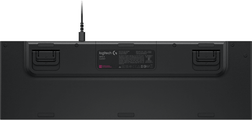 Clavier gaming rétroéclairé filaire Logitech G915 X à profil bas - QWERTY (920-012942) — image 6