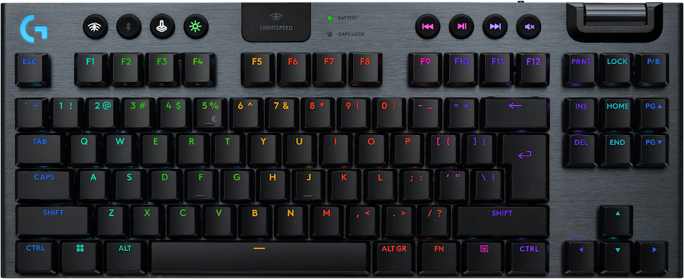 لوحة مفاتيح لاسلكية للألعاب Logitech G915 X lightspeed TKL - Tactile QWERTY (920-012721) — صورة 1