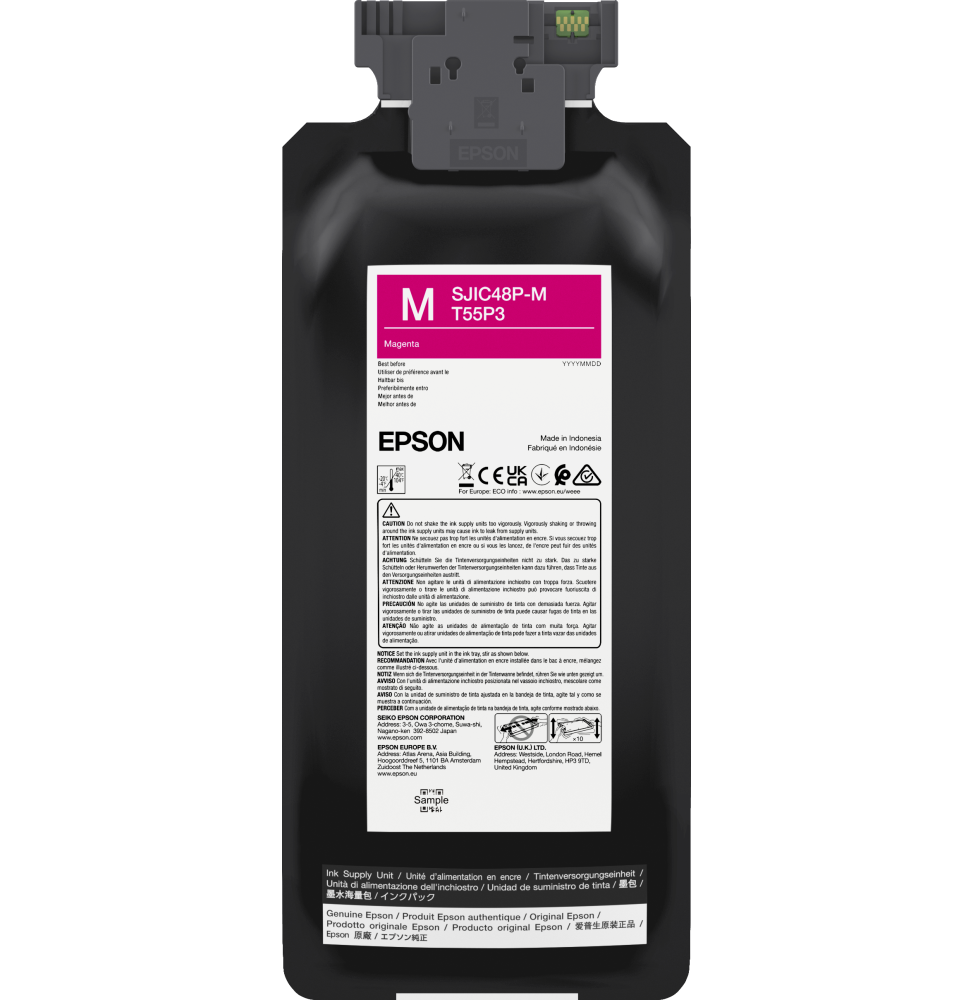 Cartouche d'encre Magenta Epson ColorWorks C8000 (C13T55P340)