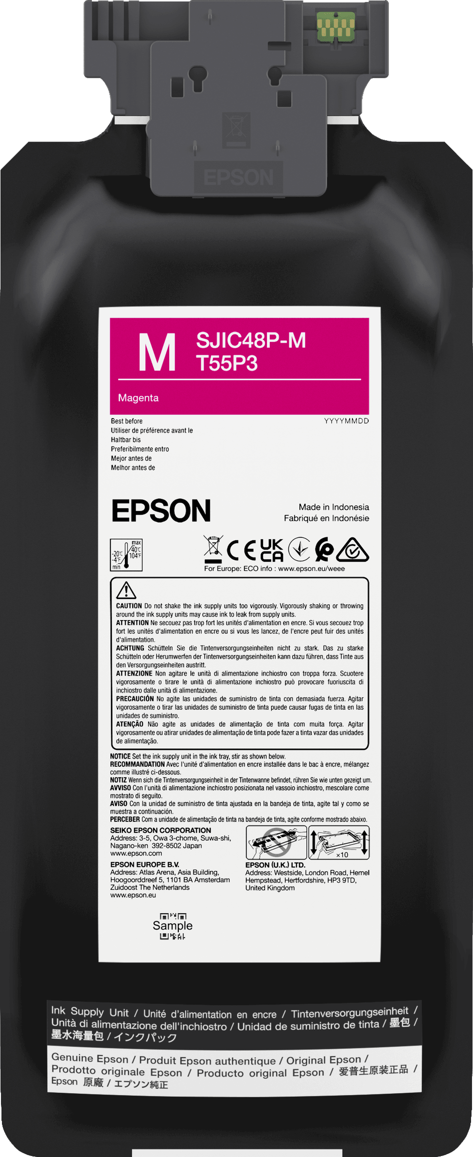 خرطوشة حبر أرجواني Epson ColorWorks C8000 (C13T55P340) — صورة 1