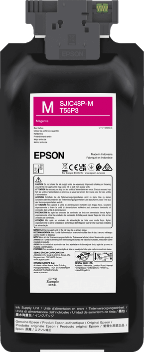 Cartouche d'encre Magenta Epson ColorWorks C8000 (C13T55P340)
