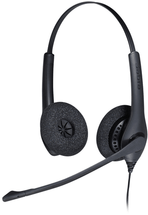 Micro-casque Jabra BIZ 1500 Duo Wideband micro antibruit + Adaptateur Jabra Link 230 - USB plug-and-play (1519-0154 + 230-09)