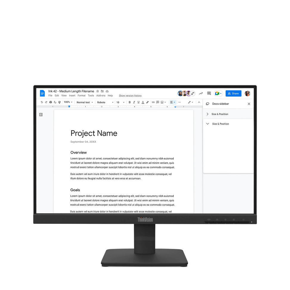 Lenovo ThinkVision S22-4e 22" FullHD Flat Monitor (64CBKAT6EU) — image 1