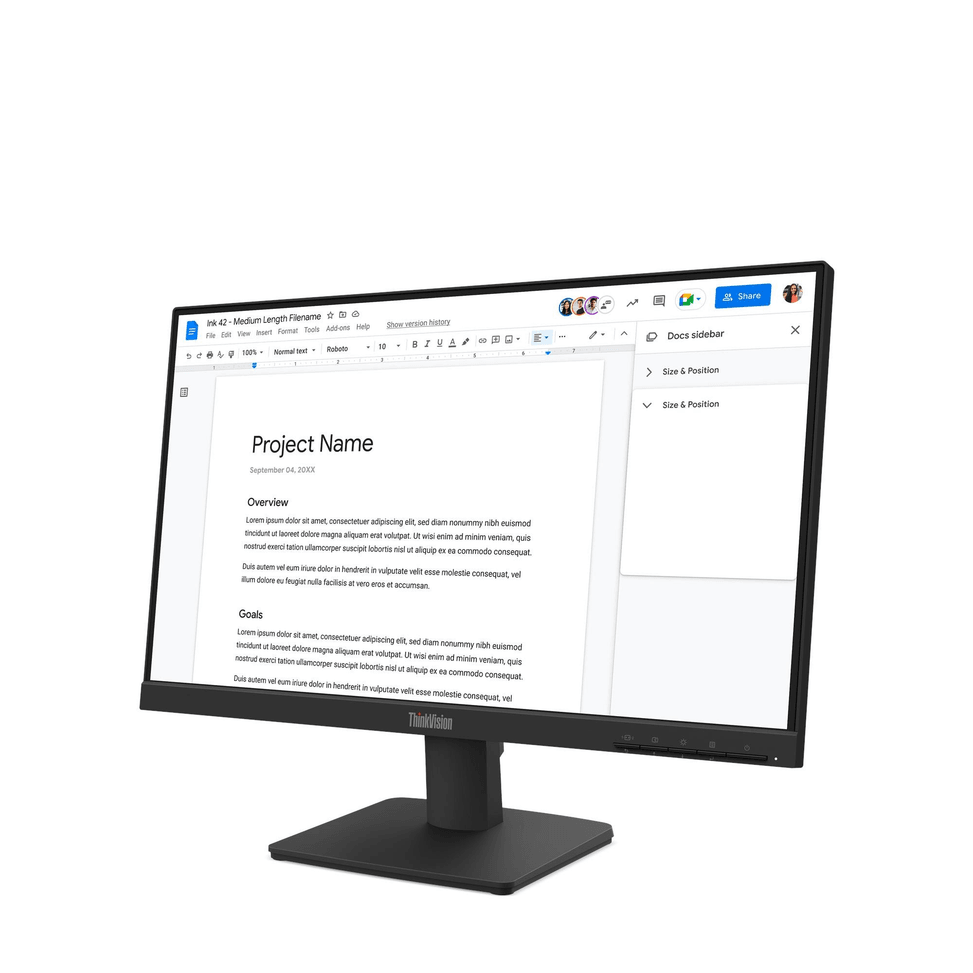 Écran Plat 22" Lenovo ThinkVision S22-4e FullHD (64CBKAT6EU) — image 3