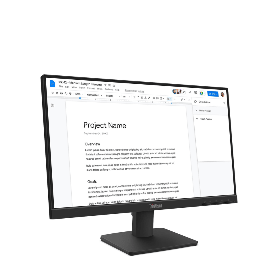 Lenovo ThinkVision S22-4e 22" FullHD Flat Monitor (64CBKAT6EU) — image 2