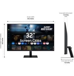 Écran intelligent 32 " Samsung Vision AI M7 M70F UHD 4K (LS32FM700UUXEN)