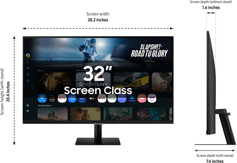 Samsung Vision AI M7 M70F 32" UHD 4K Smart Monitor (LS32FM700UUXEN) — image 10