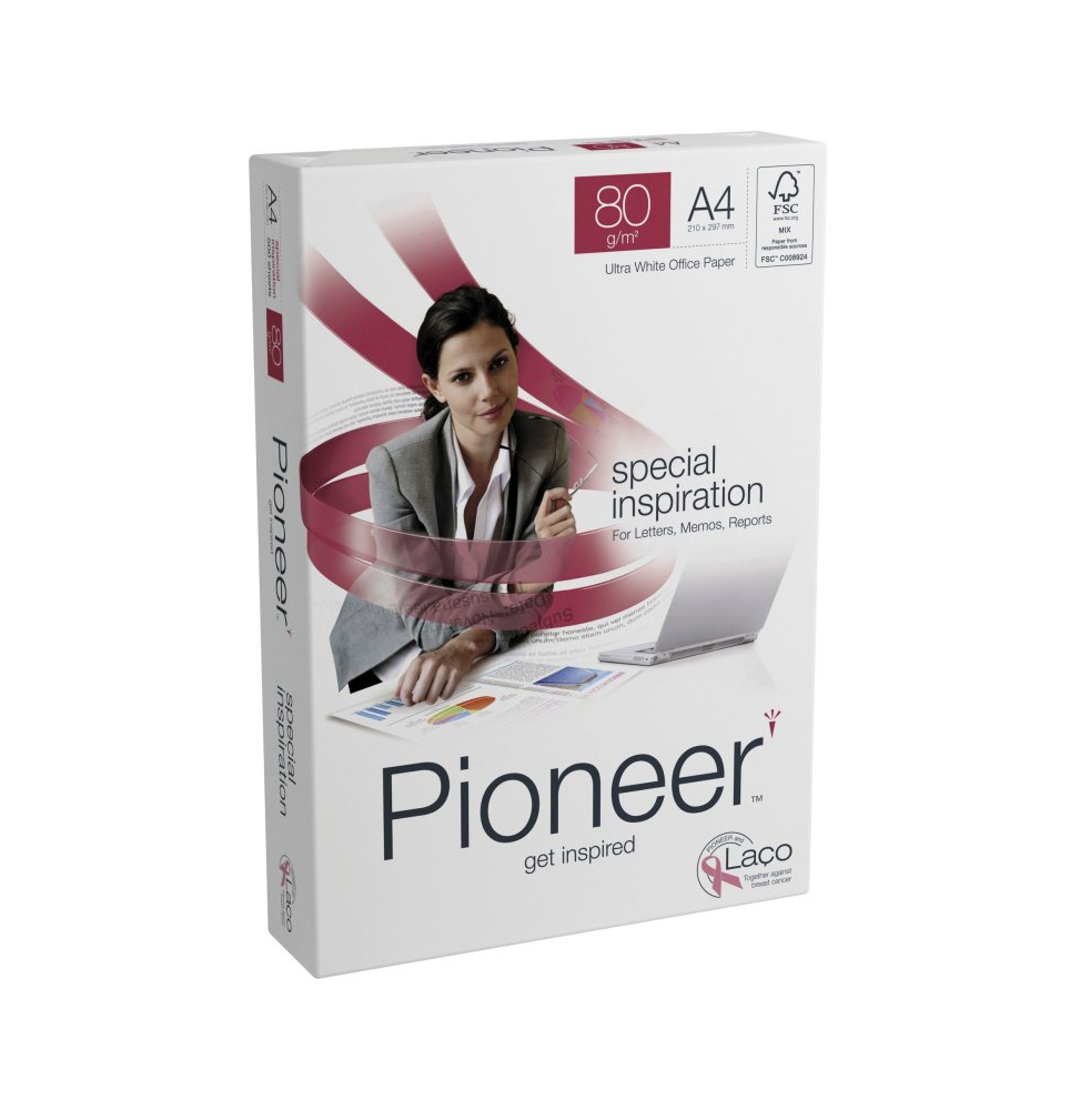 Ramette de papier Pioneer Papier A4, 80 g/m² (500 feuilles)