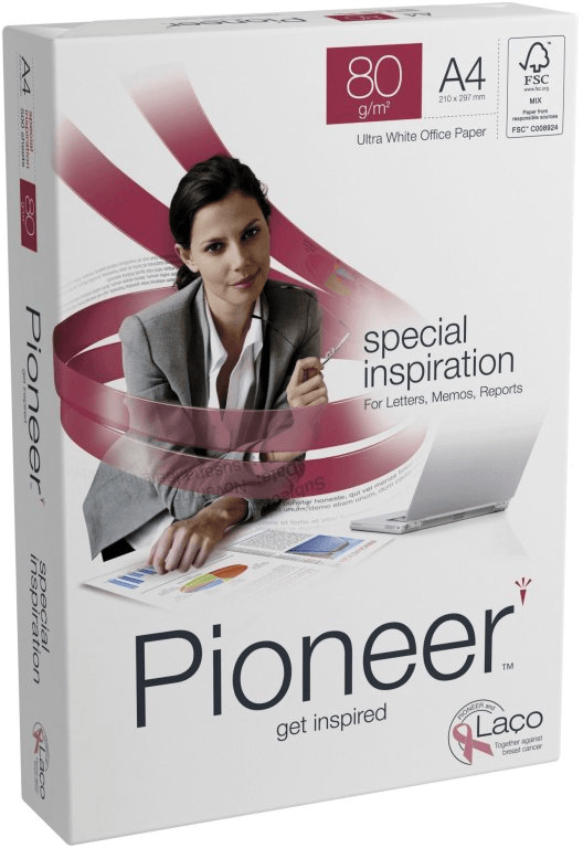 Ramette de papier Pioneer Papier A4, 80 g/m² (500 feuilles)