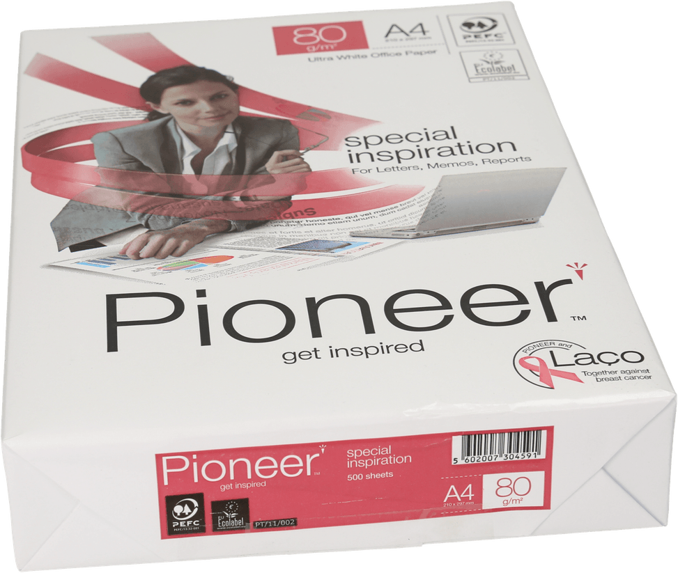 Pioneer A4 Paper Ream, 80 g/m² (500 sheets) — image 2