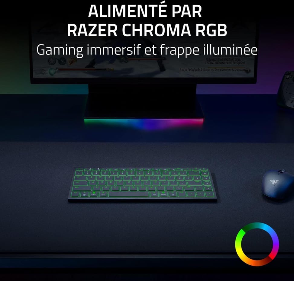Clavier Sans fil Razer Joro - Français (AZERTY) (RZ03-02360400-R3F1) — image 2