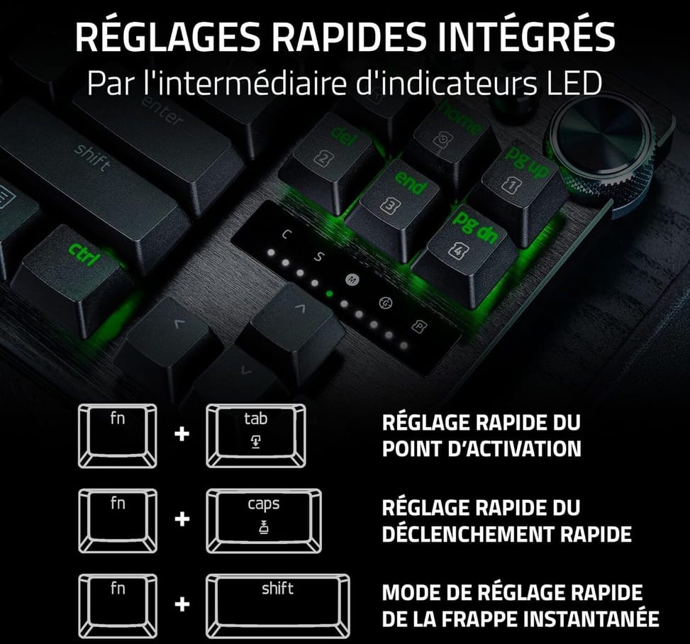 Clavier Gamer Razer Huntsman V3 Pro Tenkeyless usb - AZERTY (RZ03-04980500-R3F1) — image 6