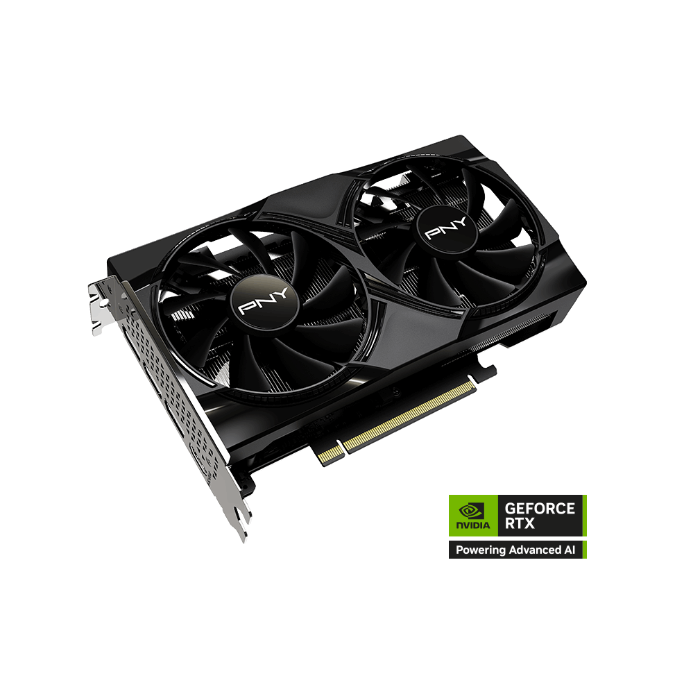 Carte Graphique à double ventilateur PNY GeForce RTX 5050 NVIDIA 8GB PCIE 5.0 (VCG50508DFXPB1)