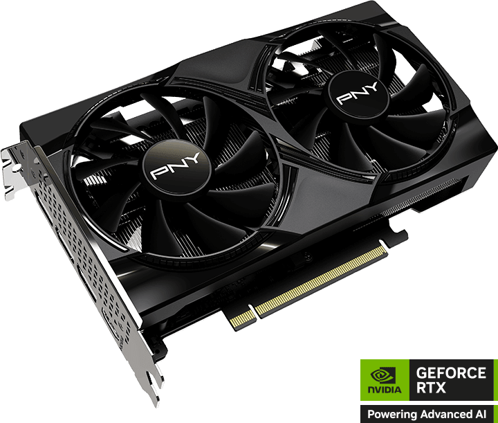 بطاقة رسومية بمروحتين PNY GeForce RTX 5050 NVIDIA 8GB PCIE 5.0 (VCG50508DFXPB1) — صورة 1