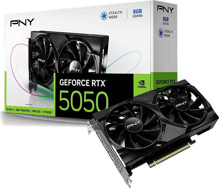 Carte Graphique à double ventilateur PNY GeForce RTX 5050 NVIDIA 8GB PCIE 5.0 (VCG50508DFXPB1) — image 10