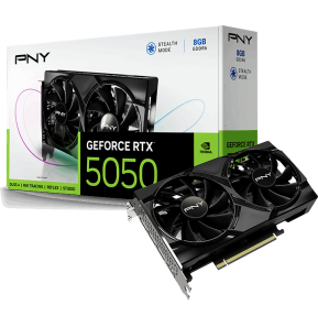 Carte Graphique à double ventilateur PNY GeForce RTX 5050 NVIDIA 8GB PCIE 5.0 (VCG50508DFXPB1)