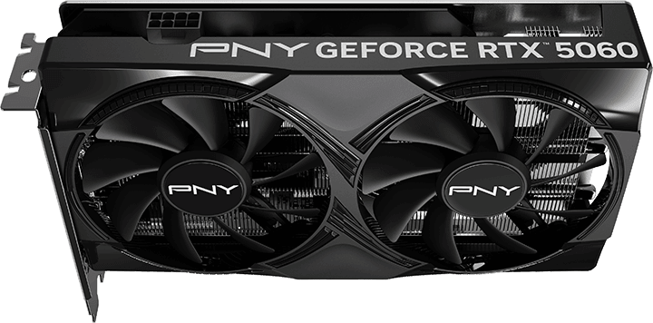 بطاقة رسومية بمروحتين PNY GeForce RTX 5060 NVIDIA 8GB PCIE 5.0 (VCG50608DFXPB1) — صورة 6