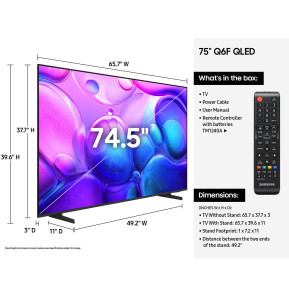 Téléviseur Samsung 55" QLED Q6F 4K serie 6 + Récepteur intégré (QA55Q6FAAUXMV)