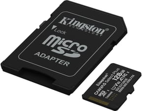 Carte mémoire Kingston Canvas Select Plus 128 Go microSDXC UHS-I Classe 10 Gen3 + Adapter (SDCS3/128GB) — image 2