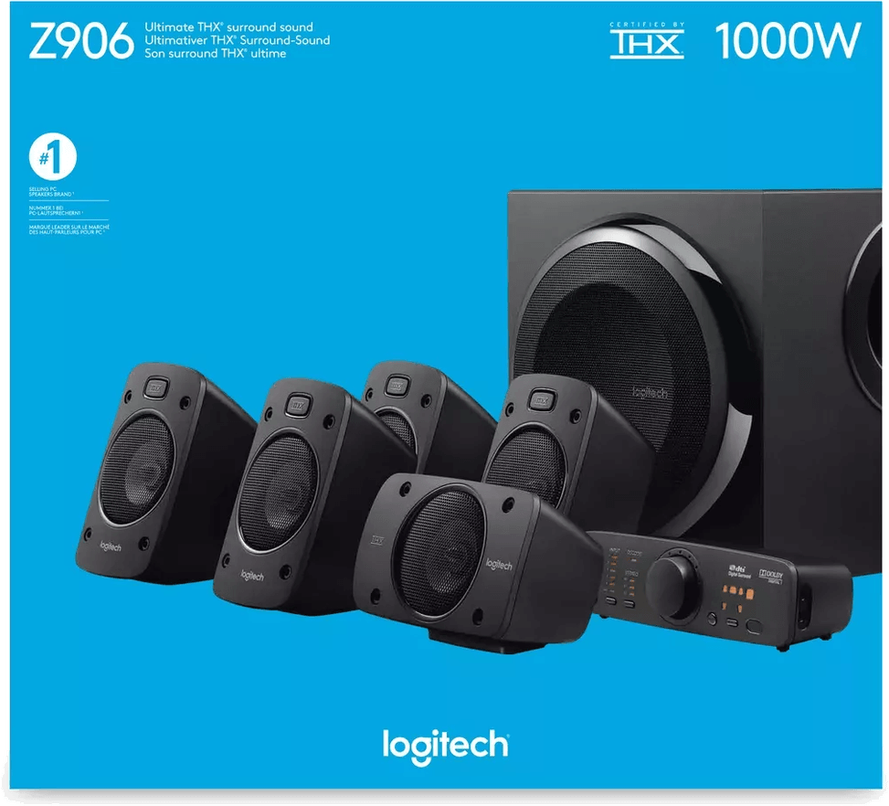 نظام مكبرات صوت Logitech Z906 عالمي 500 W أسود 5.1 (980-000469) — صورة 6